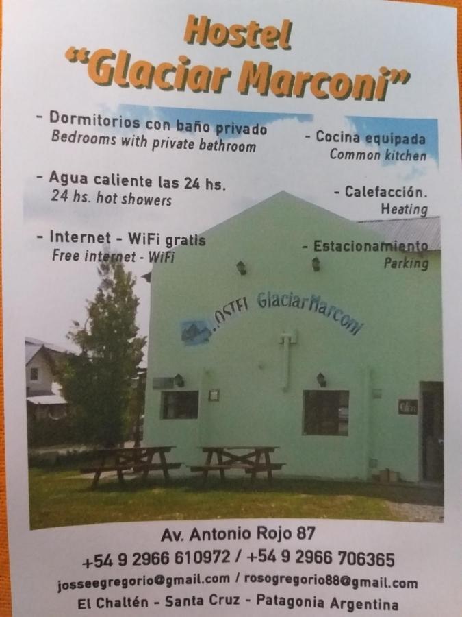Hostel Glaciar Marconi El Chalten Exteriér fotografie